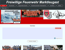 Tablet Screenshot of feuerwehr-marktleugast.de